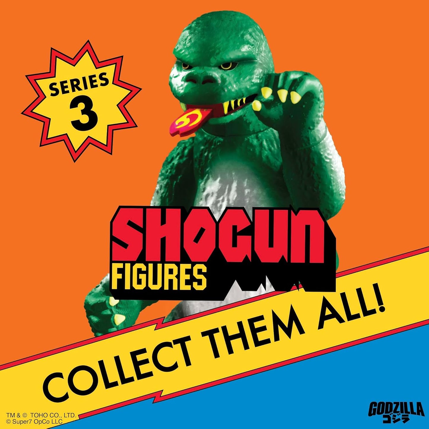 BLIND BOX GODZILLA TOHO SHOGUN V3 - SUPER7 WAVE 9