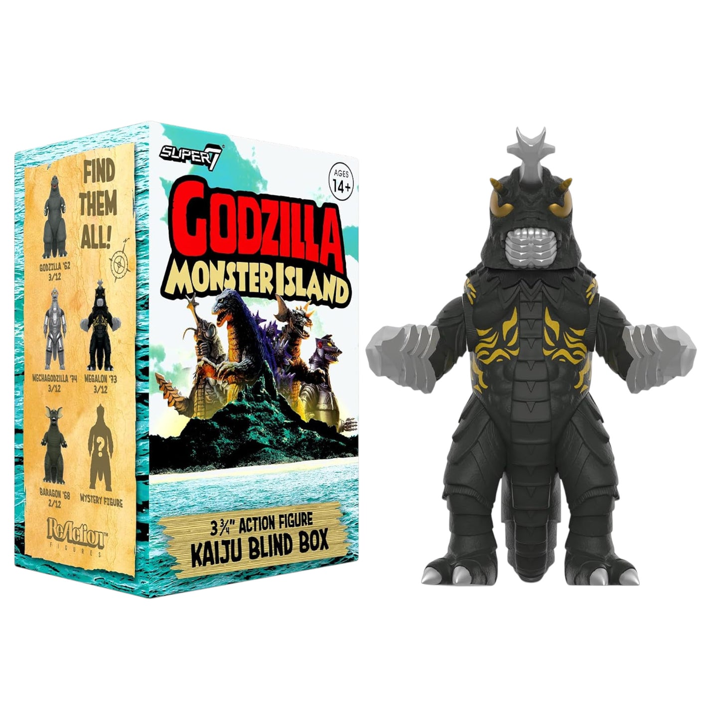 BLIND BOX GODZILLA TOHO MONSTER ISLAND - SUPER7 WAVE 7