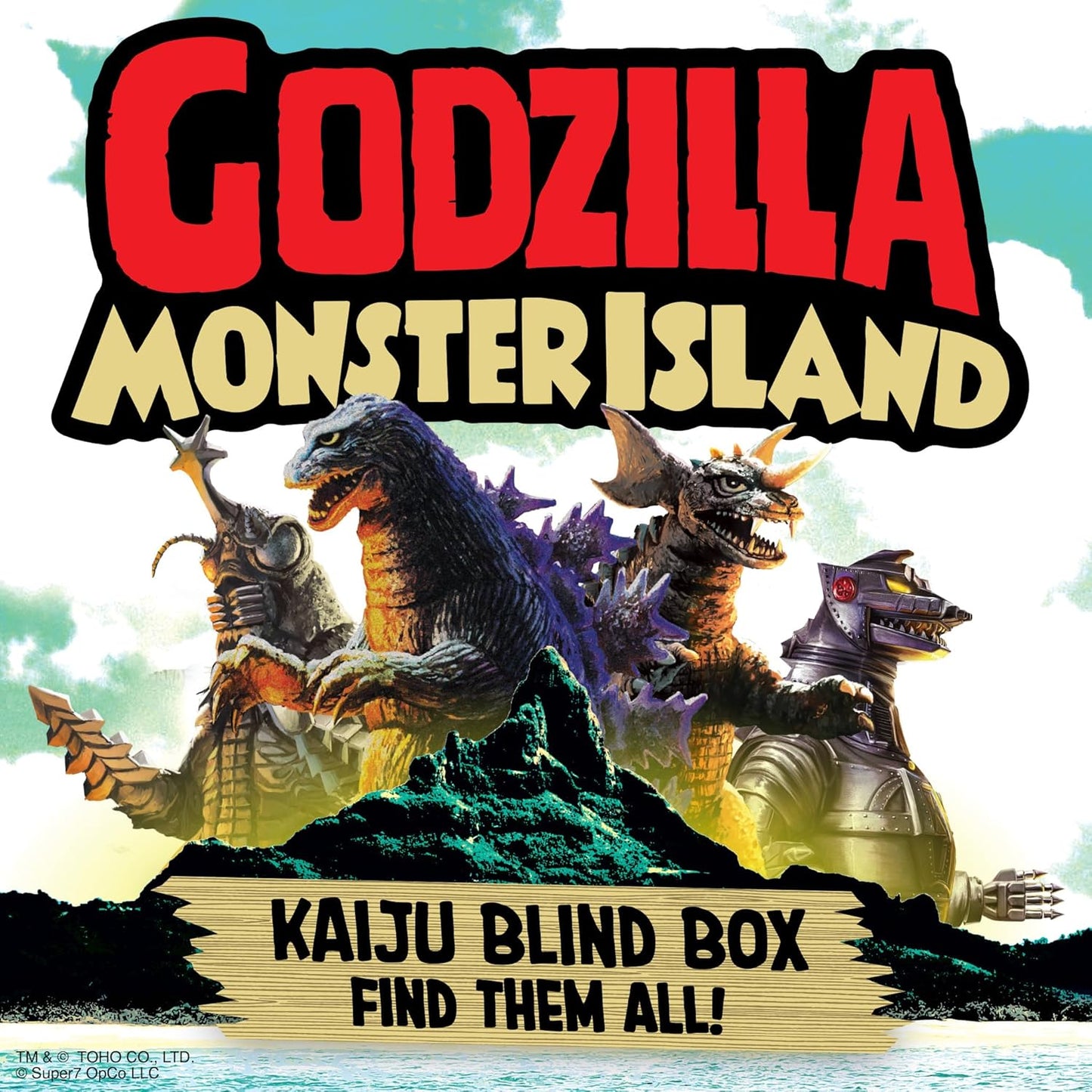 BLIND BOX GODZILLA TOHO MONSTER ISLAND - SUPER7 WAVE 7