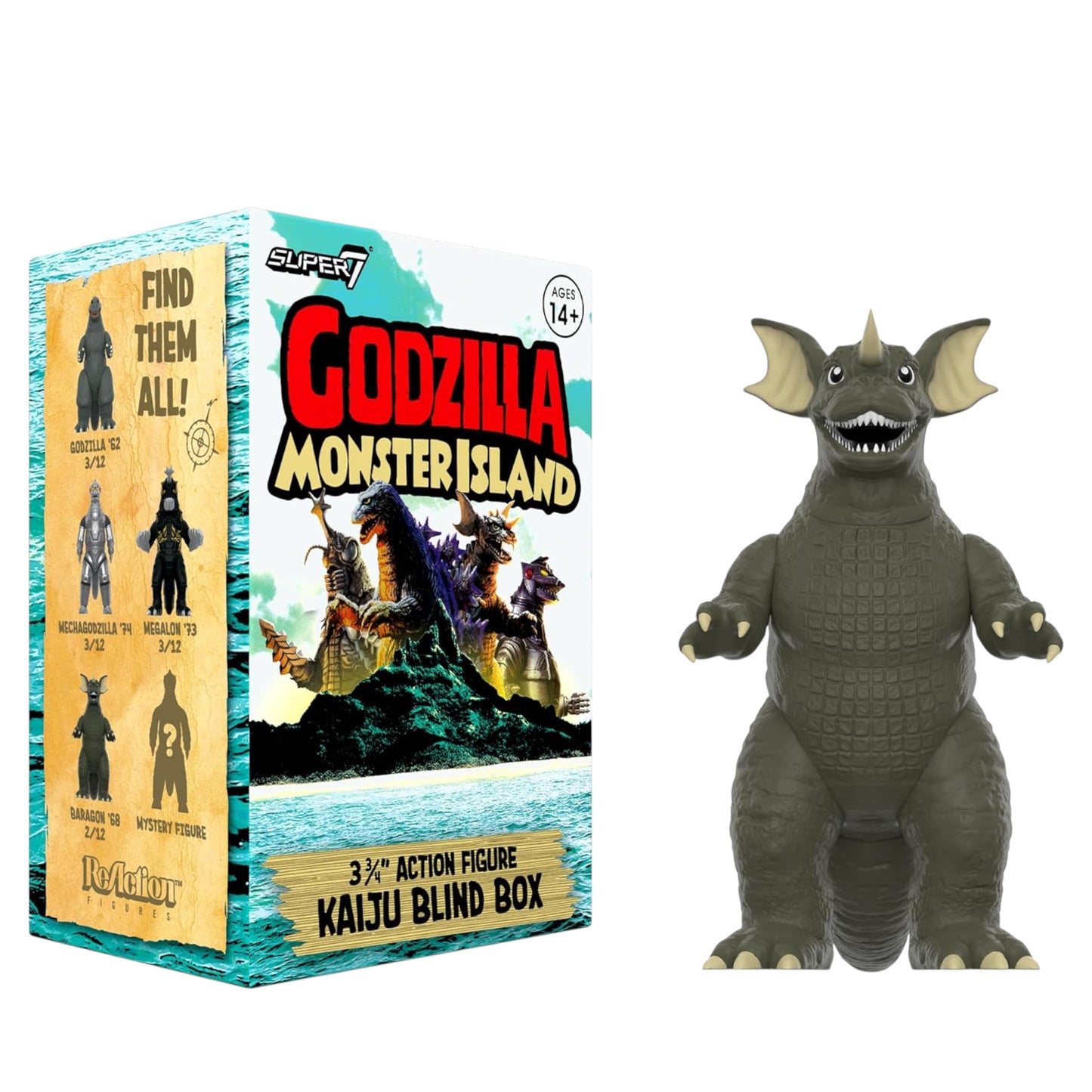 BLIND BOX GODZILLA TOHO MONSTER ISLAND - SUPER7 WAVE 7