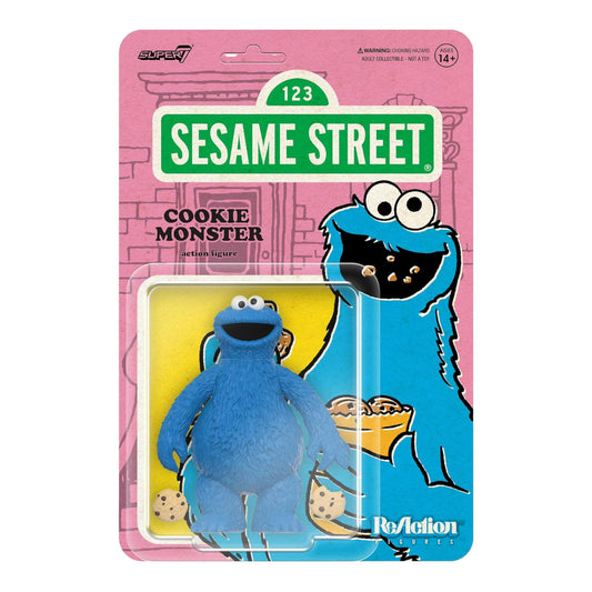 FIGURA COOKIE MONSTER SESAME STREET WAVE 2 - REACTION SUPER7