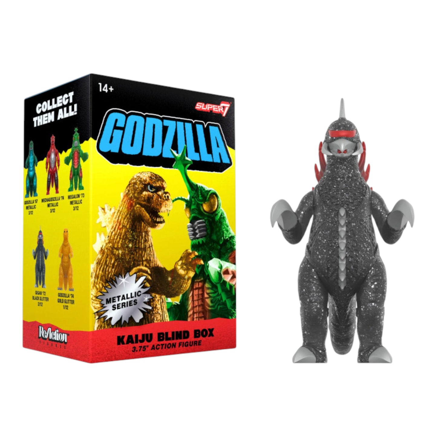 BLIND BOX KAIJU METALLIC GODZILLA TOHO SUPER7 - WAVE 5