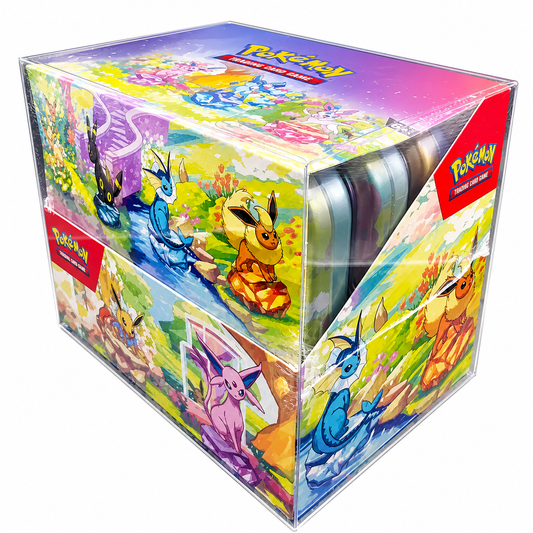 FUNDA PROTECTORA TRANSPARENTE POKEMON 8 MINI TIN DISPLAY