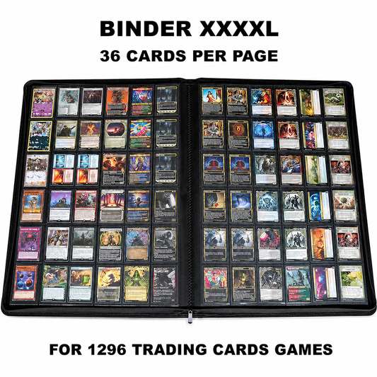 ÁLBUM XXXL 36-POCKETS 1296 CARTAS - NEGRO