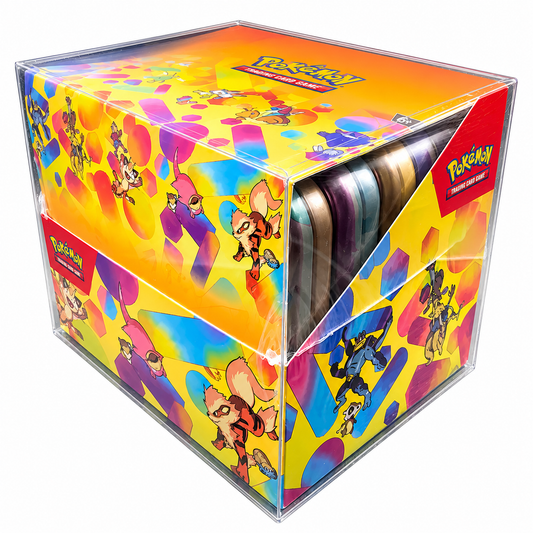FUNDA PROTECTORA TRANSPARENTE POKEMON 10 MINI TIN DISPLAY