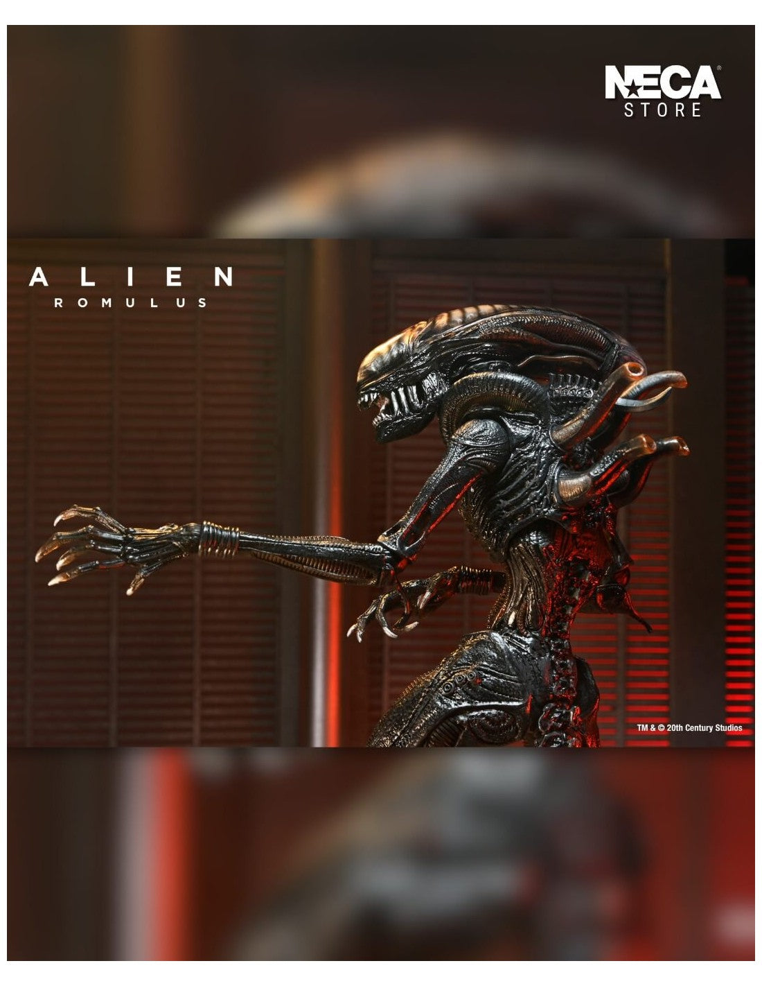 NECA ALIEN ULTIMATE SCORCHED XENOMORPH ROMULUS ACTION FIGURE