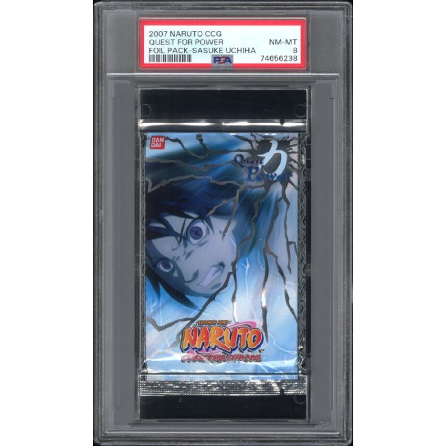 BOOSTER NARUTO SHIPPUDEN CCG "QUEST FOR POWER" SASUKE UCHIHA PSA 8