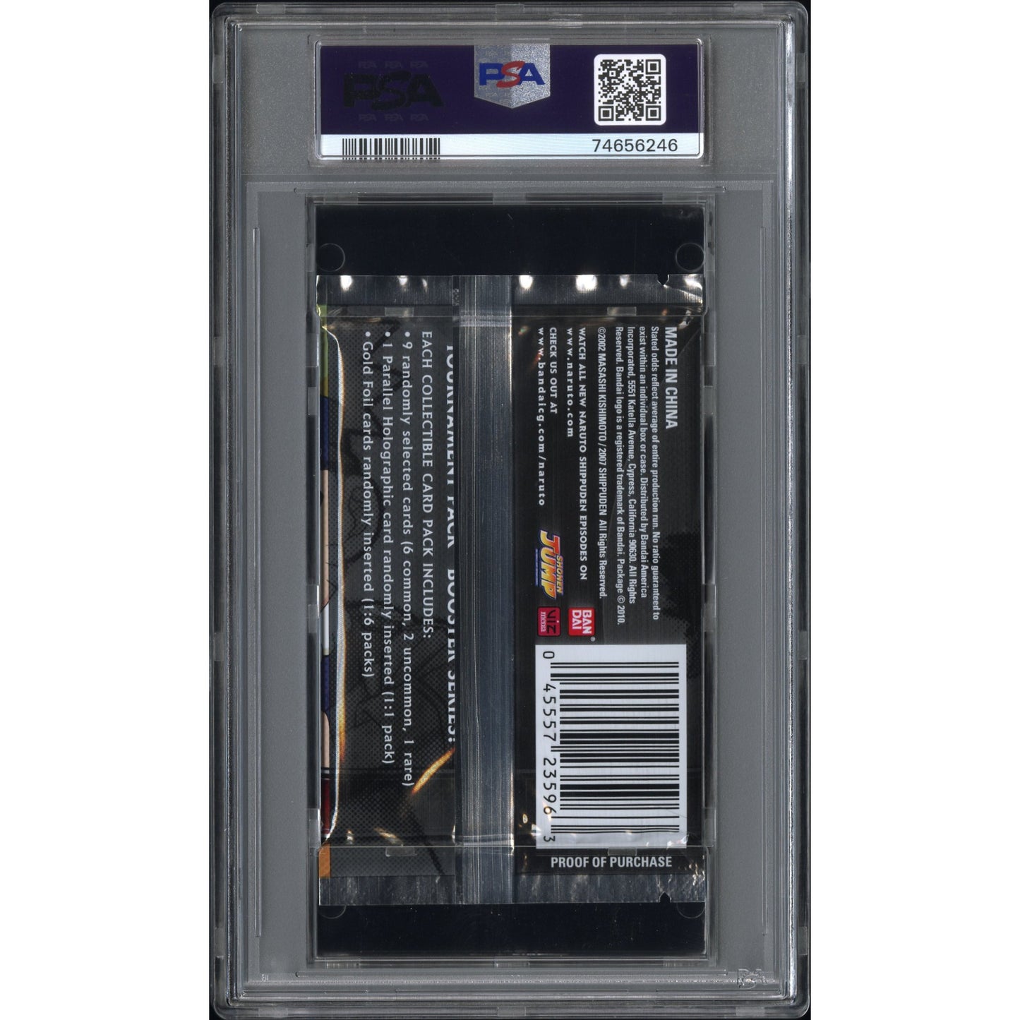 BOOSTER NARUTO SHIPPUDEN CCG "TOURNAMENT PACK 1" CHIBI PSA 8