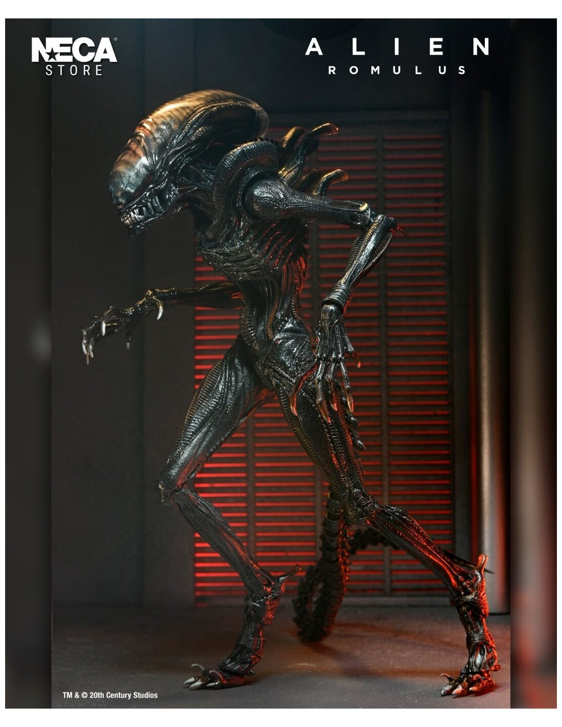 NECA ALIEN ULTIMATE SCORCHED XENOMORPH ROMULUS ACTION FIGURE