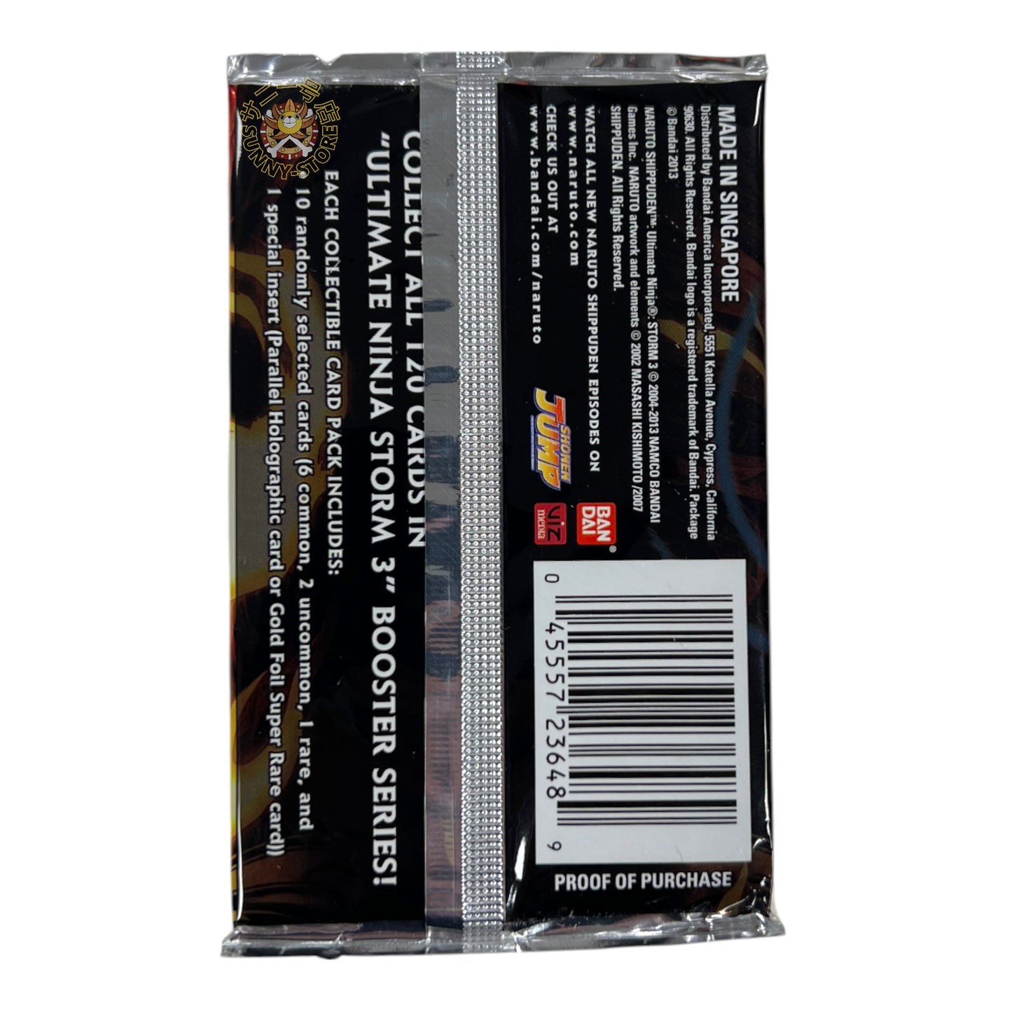 NARUTO CCG BANDAI ULTIMATE NINJA STORM 3 SEALED BOOSTER PACK (USA VERSION)
