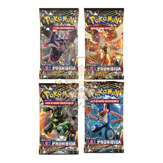 BOOSTER POKEMON LUZ PROHIBIDA - SOBRE EN ESPAÑOL
