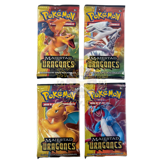 BOOSTER POKEMON MAJESTAD DE DRAGONES - SOBRE EN ESPAÑOL