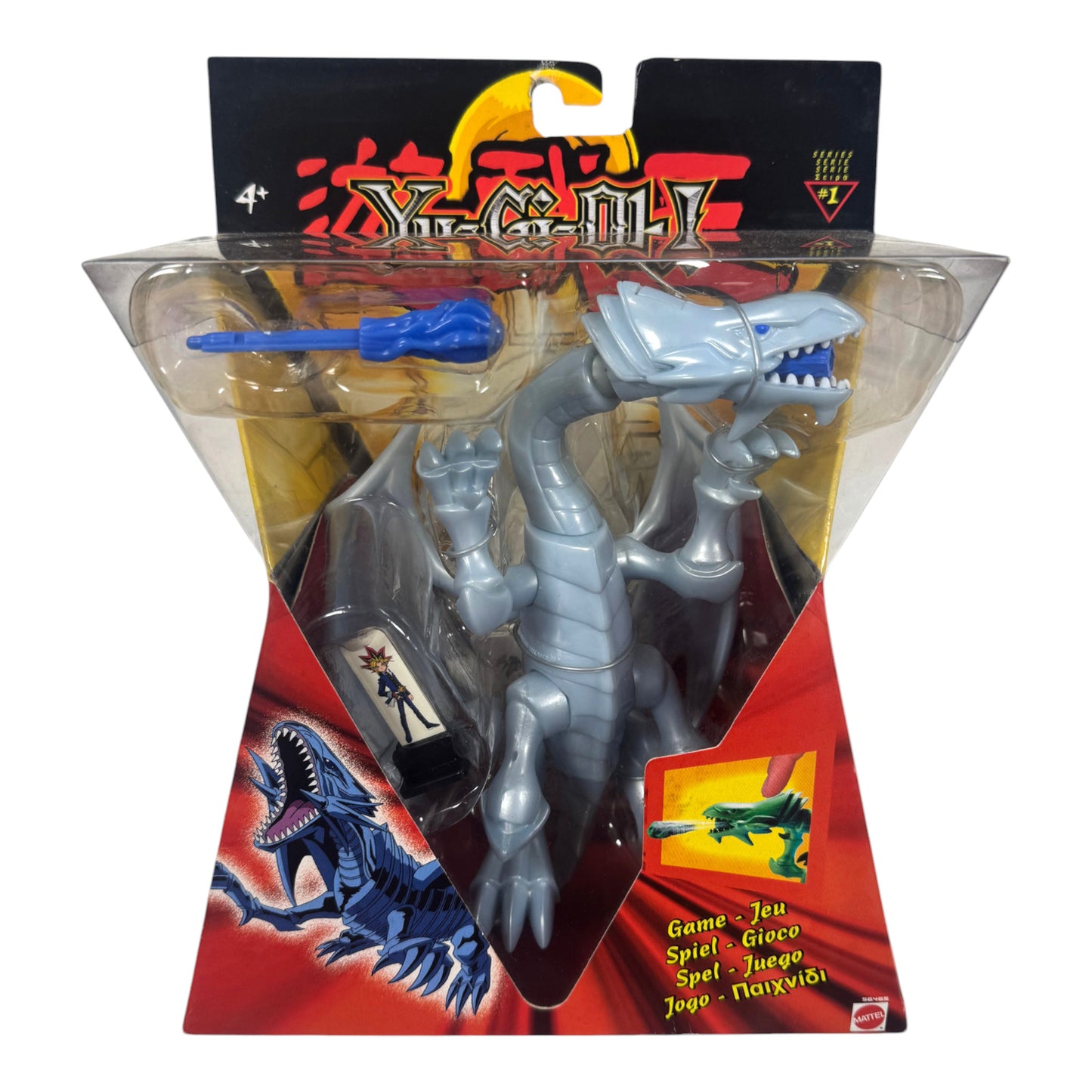 BLISTER SIN ABRIR DRAGON BLANCO OJOS AZULEZ MATTEL YU-GI-OH! 2002