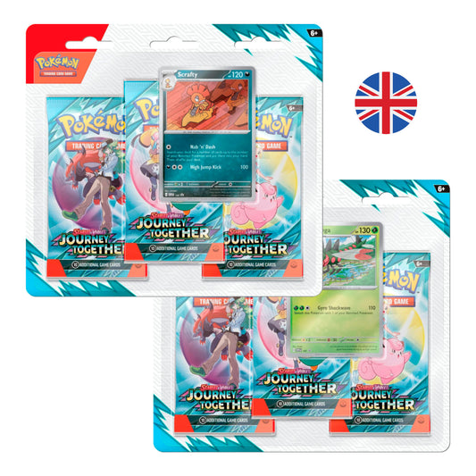 BLISTER 3 PACK POKEMON JOURNEY TOGETHER SV9 (INGLÉS)