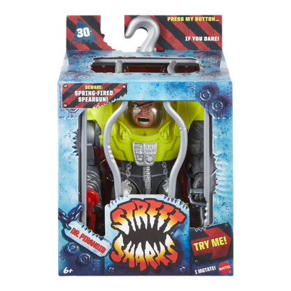 STREET SHARKS 2024 DR. PIRANOID MATTEL 30TH ANNIVERSARY 6" ARTICULATED SERIE 2