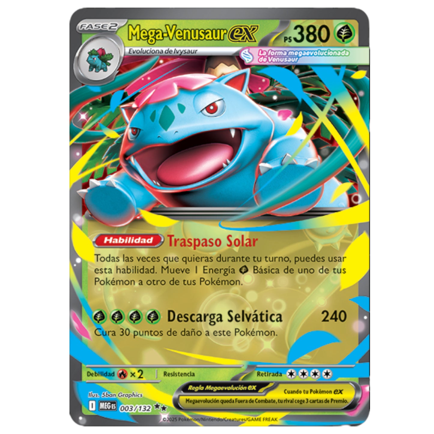 COLECCIÓN PREMIUM POKEMON MEGA VENASAUR EX POKEMON (ESPAÑOL)