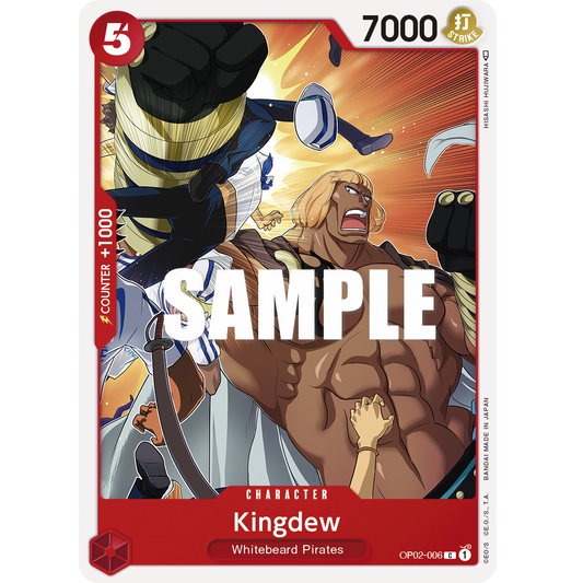ONE PIECE CARD GAME OP02-006 C KINGDEW "PARAMOUNT WAR INGLÉS"