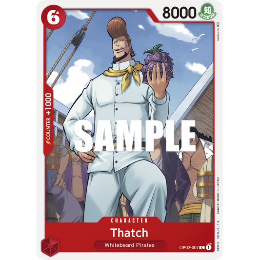 ONE PIECE CARD GAME OP02-007 C THATCH "PARAMOUNT WAR ENGLISH"
