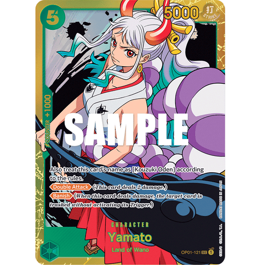 ONE PIECE CARD GAME OP01-121 SEC YAMATO (V.1) "ROMANCE DAWN ENGLISH"