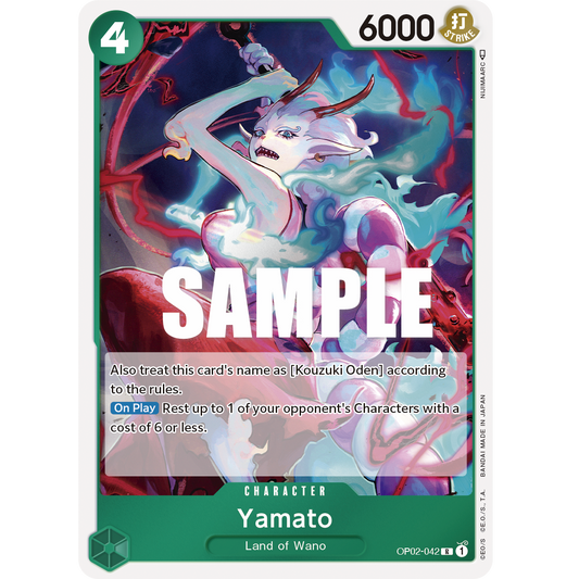 ONE PIECE CARD GAME OP02-042 R YAMATO "PARAMOUNT WAR INGLÉS"