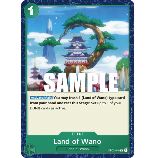 ONE PIECE CARD GAME OP02-048 C LAND OF WANO "PARAMOUNT WAR ENGLISH"