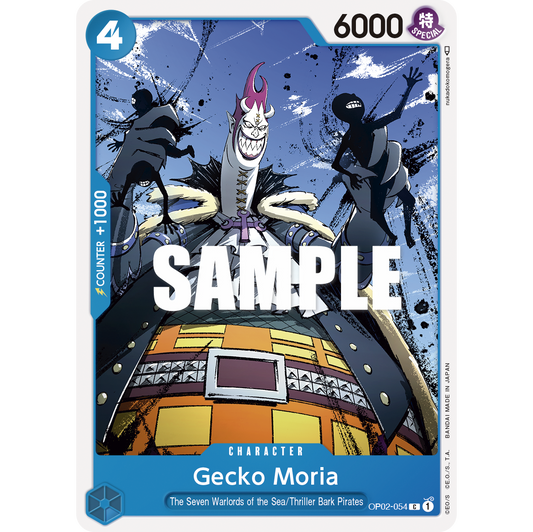 ONE PIECE CARD GAME OP02-054 C GECKO MORIA "PARAMOUNT WAR INGLÉS"