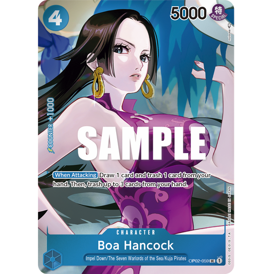 ONE PIECE CARD GAME OP02-059 UC BOA HANCOCK (V.2) "PARAMOUNT WAR ENGLISH"