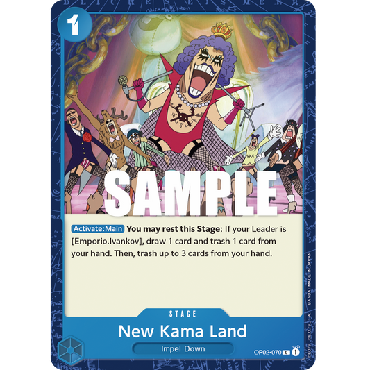 ONE PIECE CARD GAME OP02-070 C NEW KAMA LAND "PARAMOUNT WAR INGLÉS"