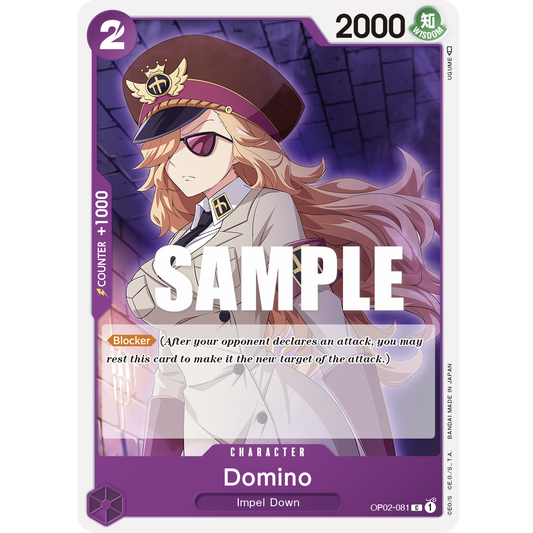 ONE PIECE CARD GAME OP02-081 C DOMINO "PARAMOUNT WAR INGLÉS"