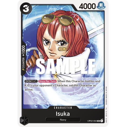 ONE PIECE CARD GAME OP02-094 UC ISUKA "PARAMOUNT WAR INGLÉS"