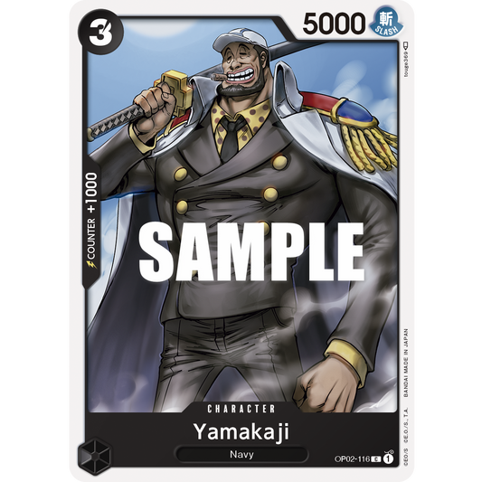 ONE PIECE CARD GAME OP02-116 C YAMAKAJI "PARAMOUNT WAR INGLÉS"