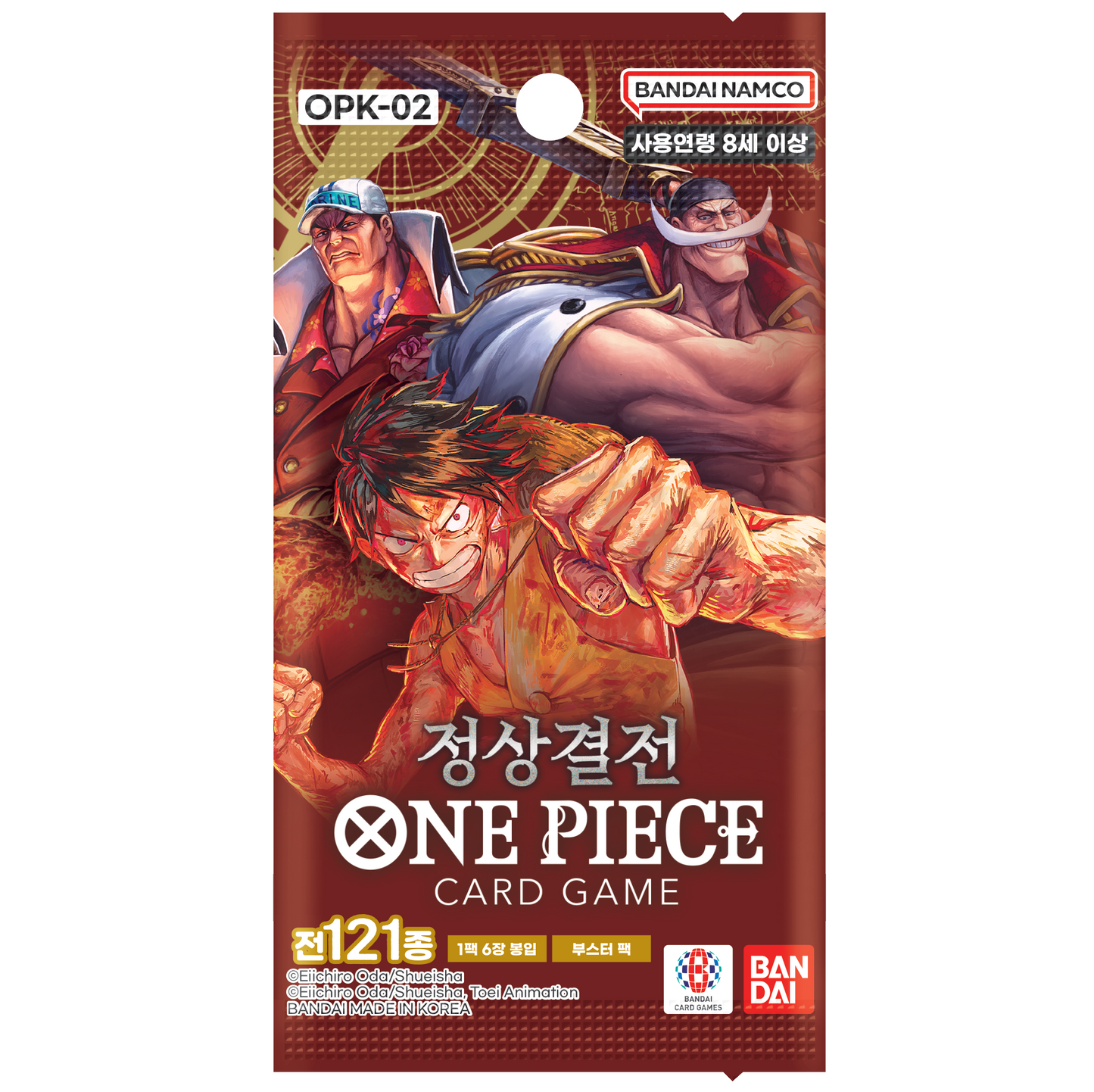 ONE PIECE OPK02 "PARAMOUNT WAR" CAJA COREANO (OPK-02 KR)