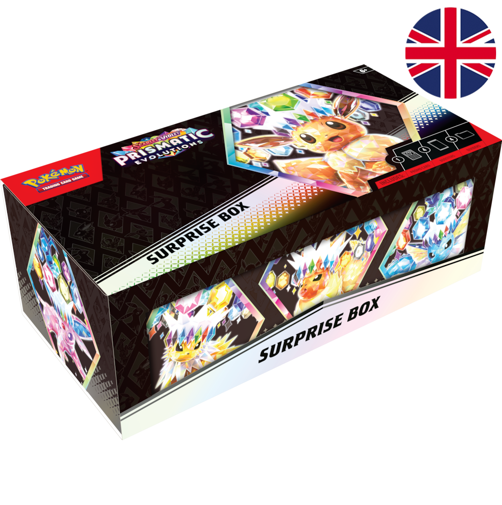 POKEMON TCG SURPRISE BOX COLLECTION PRISMATICS EVOLUTIONS SV8.5 (INGLÉS)