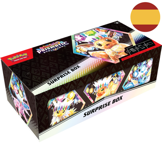 POKEMON TCG SURPRISE BOX COLLECTION EVOLUCIONES PRIMÁTICAS SV8.5