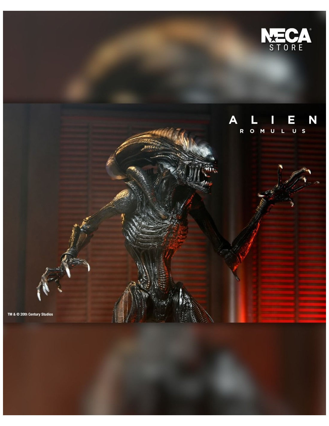 NECA ALIEN ULTIMATE SCORCHED XENOMORPH ROMULUS ACTION FIGURE