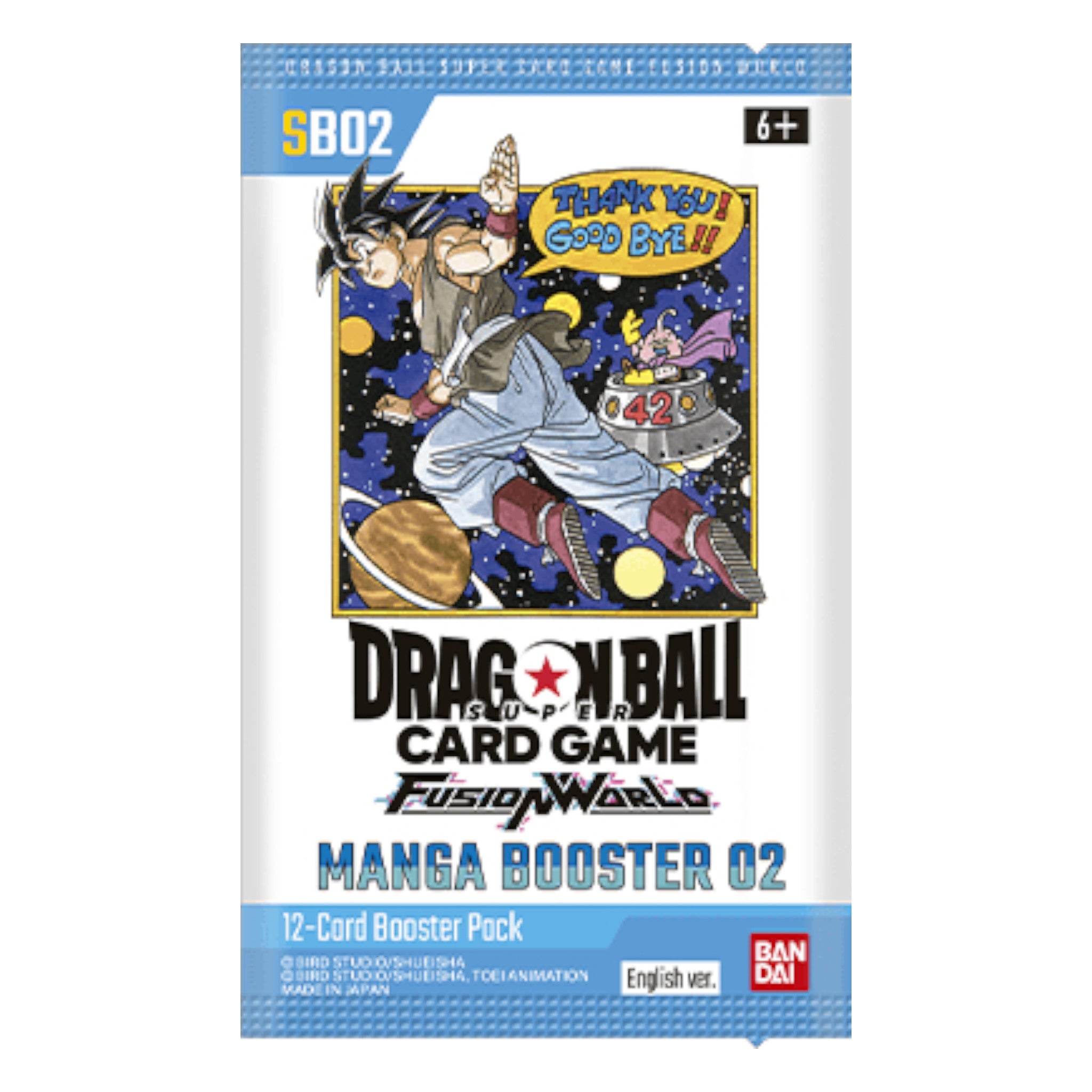 DRAGON BALL FUSION TCG MANGA SB02 SOBRES CAJA 24 SOBRES (INGLÉS