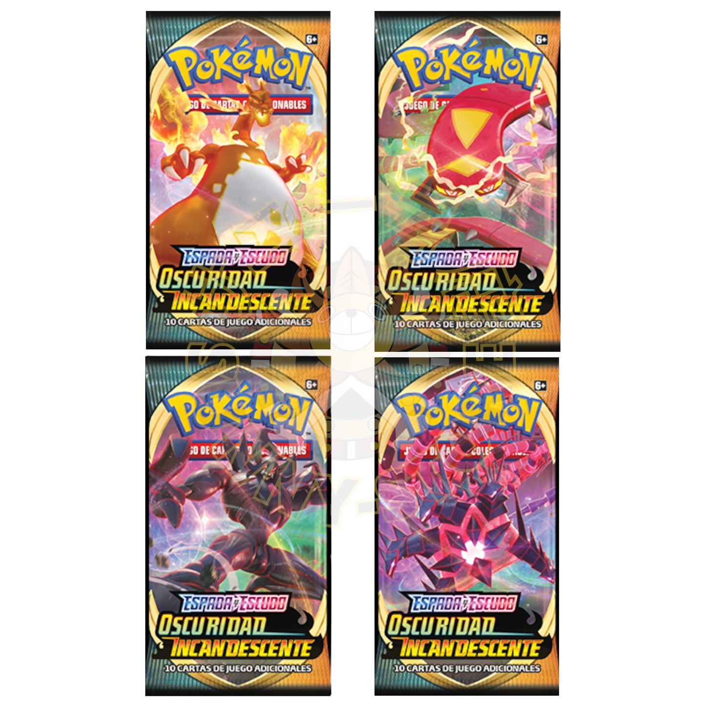 SOBRE POKEMON OSCURIDAD INCANDESCENTE - ESPADA Y ESCUDO (ESPAÑOL)