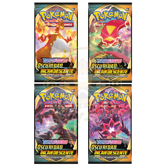 SOBRE POKEMON OSCURIDAD INCANDESCENTE - ESPADA Y ESCUDO (ESPAÑOL)