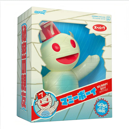 FIGURA VINYL MUMMY BOY (GLOW W/ FEZ) - SUPER7