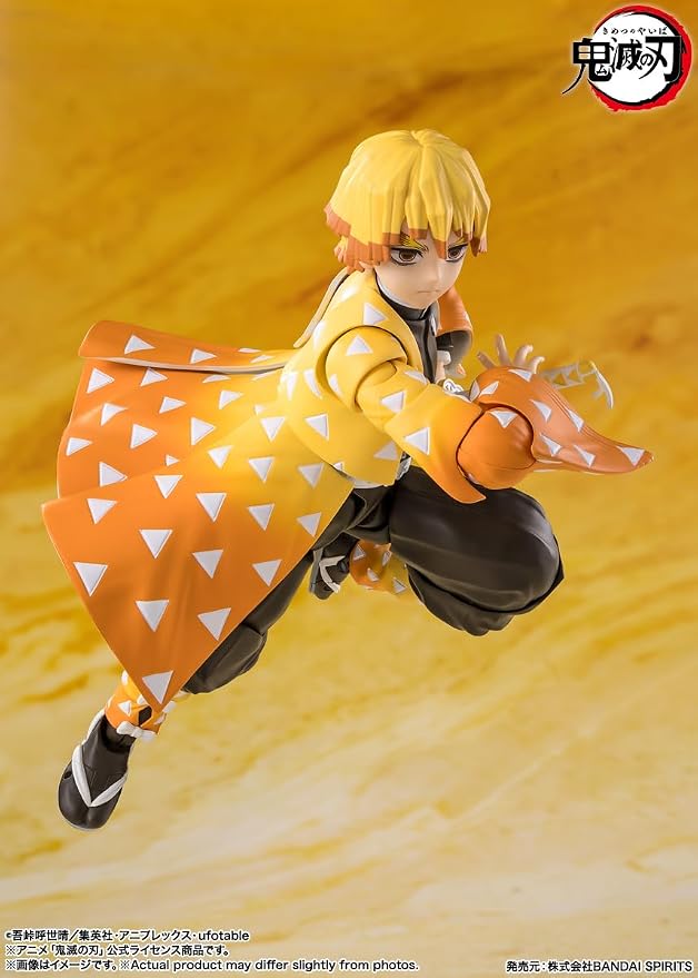 FIGURA ZENITSU AGATSUMA DEMON SLAYER - KIMETSU NO YAIBA - S.H. FIGUARTS BANDAI TAMASHII NATIONS