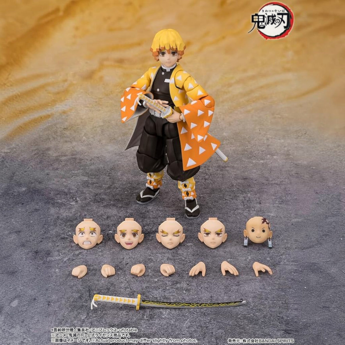 FIGURA ZENITSU AGATSUMA DEMON SLAYER - KIMETSU NO YAIBA - S.H. FIGUARTS BANDAI TAMASHII NATIONS