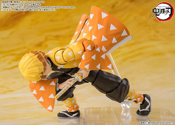 FIGURA ZENITSU AGATSUMA DEMON SLAYER - KIMETSU NO YAIBA - S.H. FIGUARTS BANDAI TAMASHII NATIONS