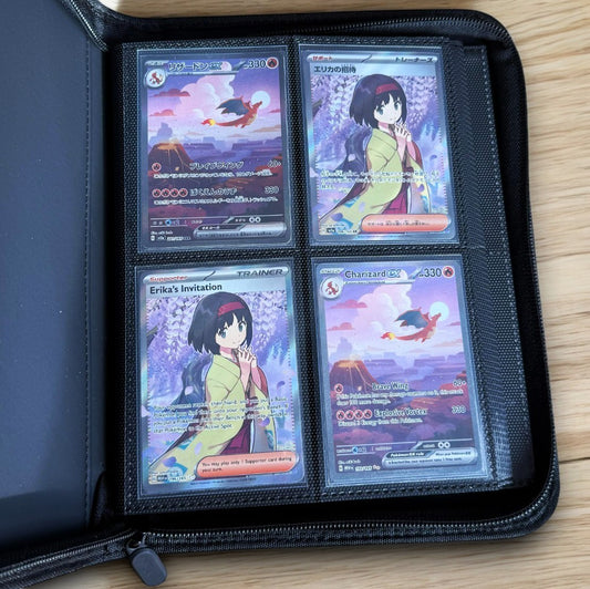 ÁLBUM 160 CARTAS TCG - 4 POCKET AZUL