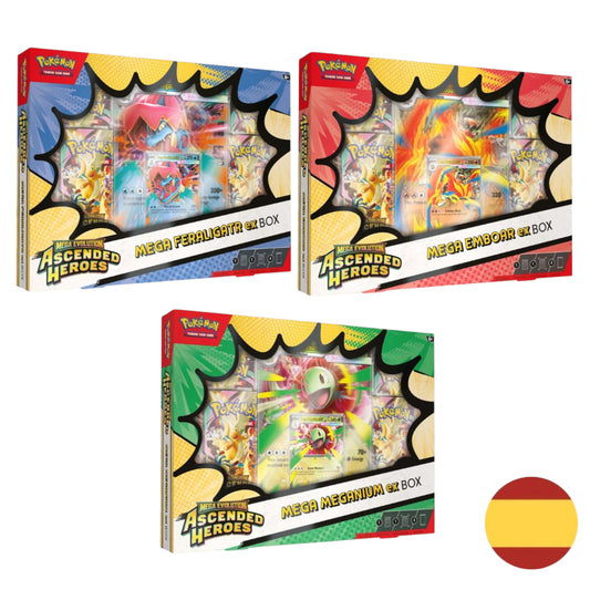POKEMON TCG MEGA HEROES ASCENDENTES EX BOX (ESPAÑOL)