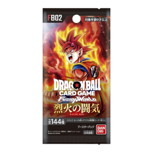 SOBRE FB02 BLAZING AURA DRAGON BALL FUSION WORLD - JAPONÉS