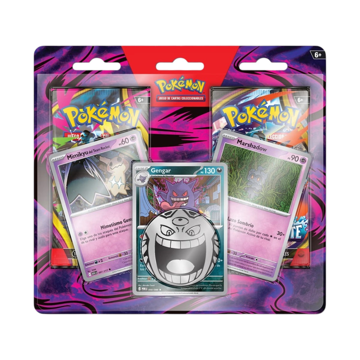 BLISTER 2 SOBRES ENHANCED - GENGAR, MARSHADOW Y MIMIKYU (ESPAÑOL)