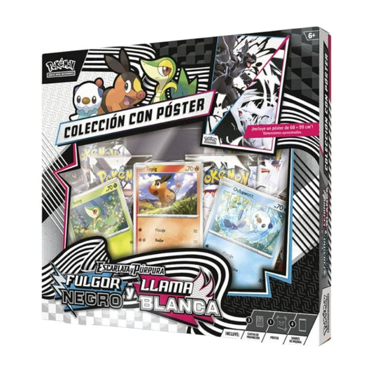 POKEMON TCG POSTER FULGOR NEGRO Y LLAMA BLANCA (ESPAÑOL)