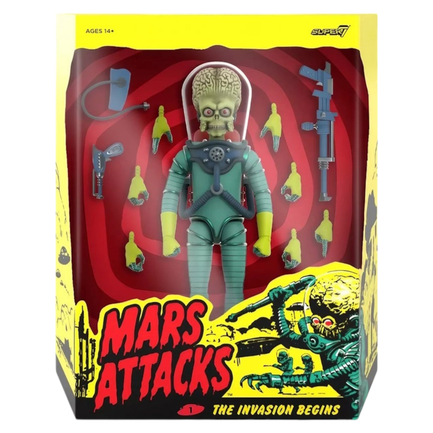 MARS ATTACKS FIGURA ULTIMATES MARTIAN WAVE 1 SUPER7