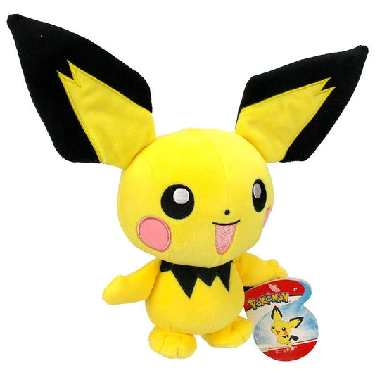 PELUCHE PICHU POKEMON OFICIAL JAZWARES 20 CM