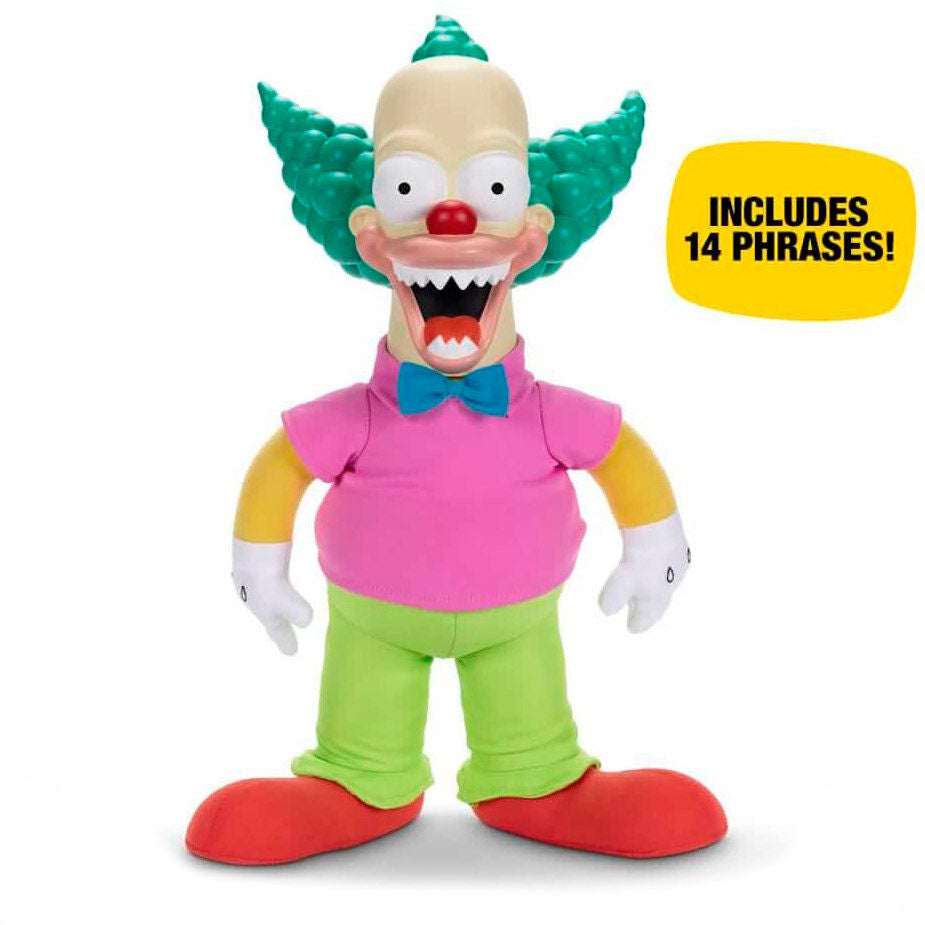 MUÑECO PARLANTE EVIL KRUSTY EL PAYASO - LOS SIMPSONS LA CASA ÁRBOL DEL TERROR - JAKKS PACIFIC (44CM)